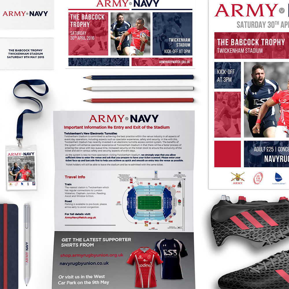 Army Navy Match branding